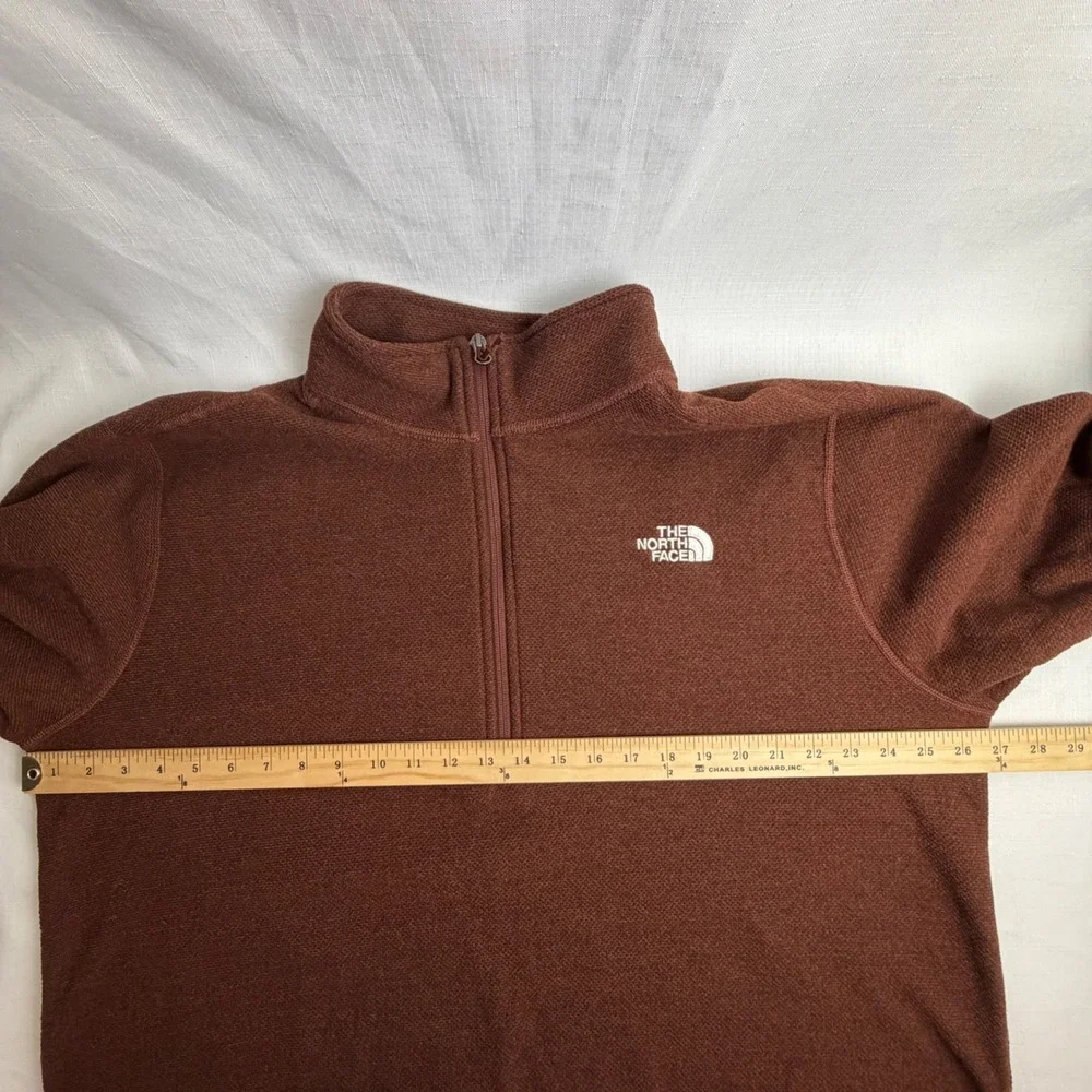 The North Face Pullover Men XXL Brown 1/4 Zip Sweater Fleece NF0A3YR178E